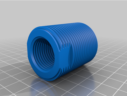 jato esqui drenar tubo noz orgulhoso 3d print model - Mito3D