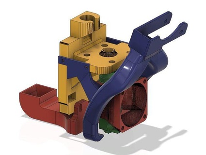 hipercubo evo ventilador conducto rápido 3d print model - Mito3D