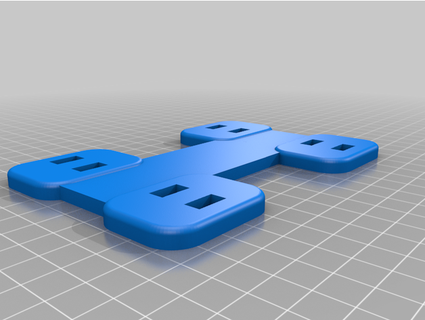 filament roller fixed plate happyhipposnack 3d print model - Mito3D