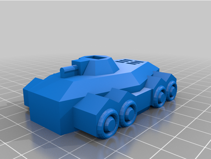 meepleverse genérico blindado vehículo huellas dactilares apoyo Quickfootie 3d print model - Mito3D