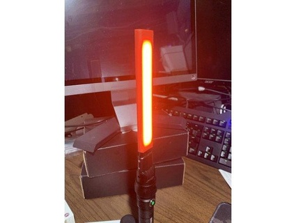 red lens braun led stick flashlight jammerx19 3d print model - Mito3D