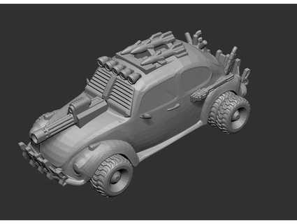 Gasland Apokalypse Serie 2 klassisch Käfer rkxone 3d print model - Mito3D