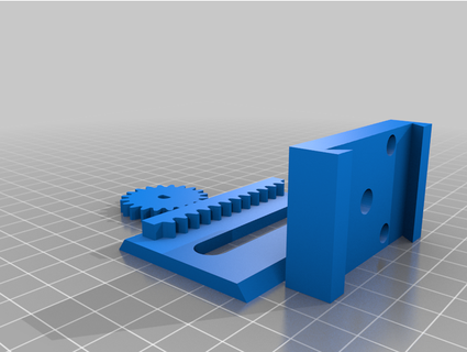 rack pinion components nema 14 motor genericbitbucket 3d print model - Mito3D