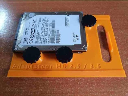 Adapter Adaptateur ssd hdd 2 5 3 phio79 3d print model - Mito3D