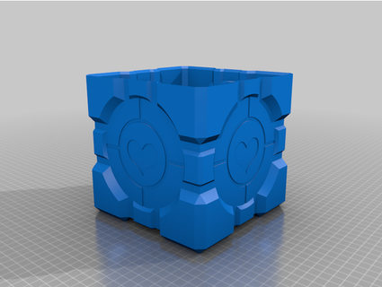 weighted companion cube box trainmaster 247 3d print model - Mito3D