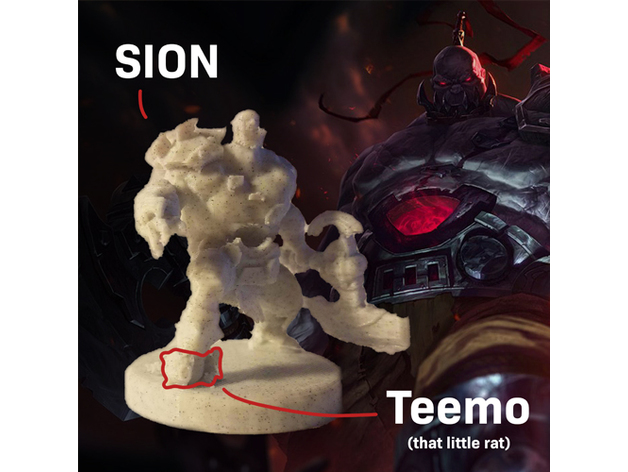 sion temel ayakta Teemo Jimbo sl1ce 3D print model - Mito3D