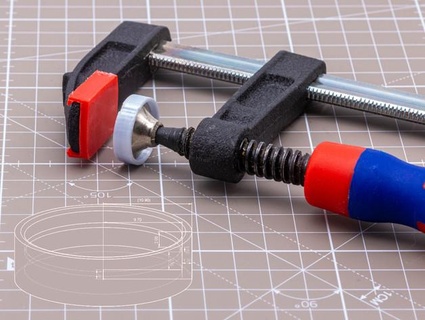 screw clamp cap topsee 3d print model - Mito3D