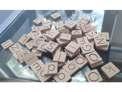 double-sided letters blocks alanbalo 3d print model - Mito3D