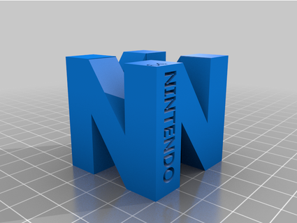 n64 logo da n64 bois hunterbradley  3d print model - Mito3D
