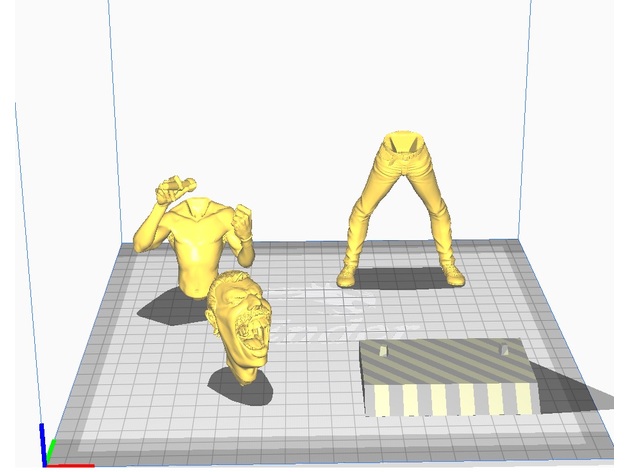 freddie mercury cartoon gus toto88 3D print model - Mito3D