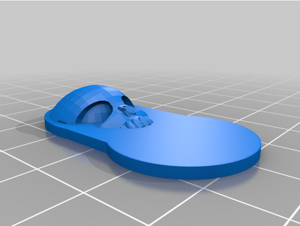 araba anahtar anahtarlık fob oval işler 3d print model - Mito3D
