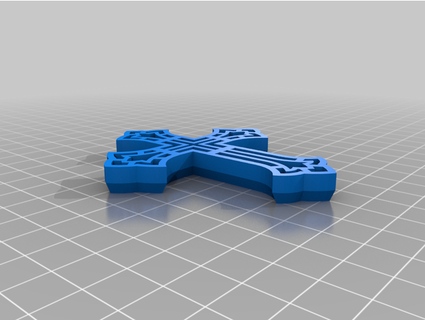 3d cross cookie cutter nanocreations 3d print model - Mito3D