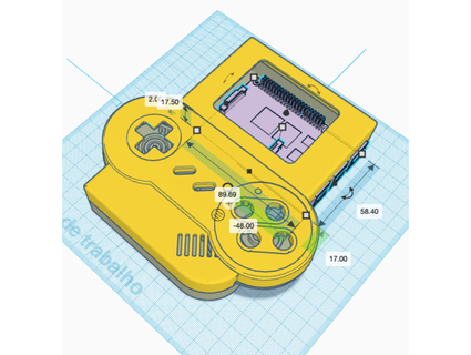 snes controller pi boy hudymoreira 3d print model - Mito3D