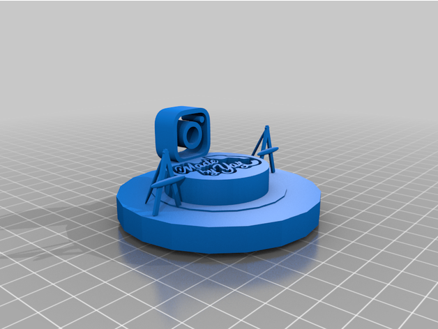 ig logo ami opposé 3D print model - Mito3D