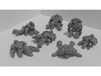 plate armour troop corpses mildseven 3d print model - Mito3D