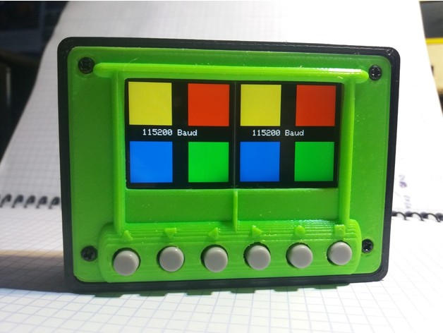 display dual serial input akosboda 3D print model - Mito3D