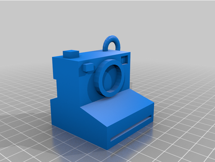 Polaroid kamera anahtarlık zeytin 3d print model - Mito3D