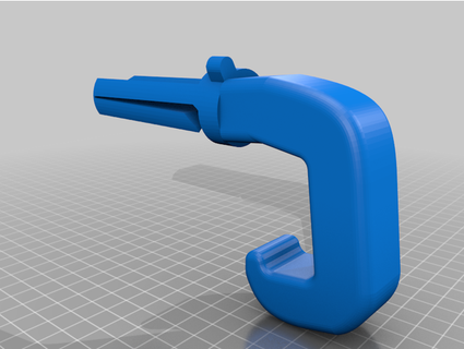 faux rebocar gancho jipe azul ox atividade 3d print model - Mito3D