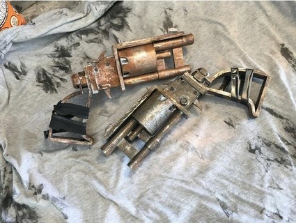 ausfallen 4 Rohr Revolver reprops 3d print model - Mito3D