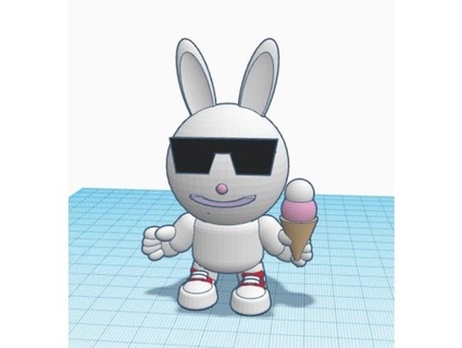 rez hombre conejo rkxone 3d print model - Mito3D