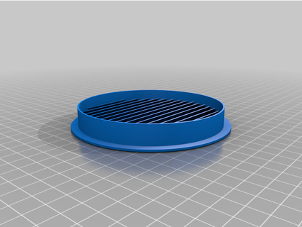 ventilation cover 100mm hole fervere 3d print model - Mito3D