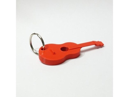 guitar keychain glpro 3d print model - Mito3D