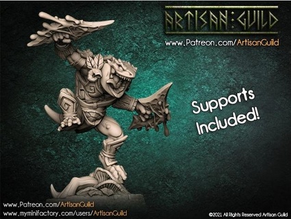 artisan guild patreon swamp gurunda sample 3d print model - Mito3D