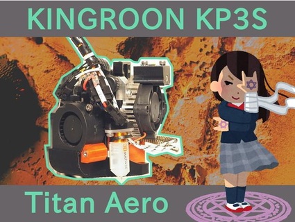 kingroon kp3s titan aero mount stock heater block volcano misosiru 3d print model - Mito3D