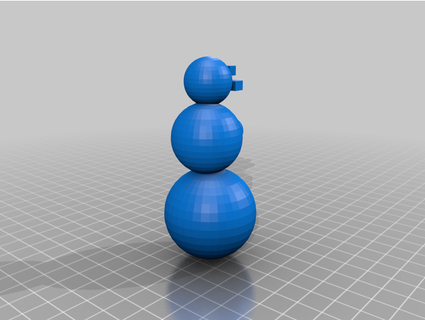 snow man machue 3d print model - Mito3D