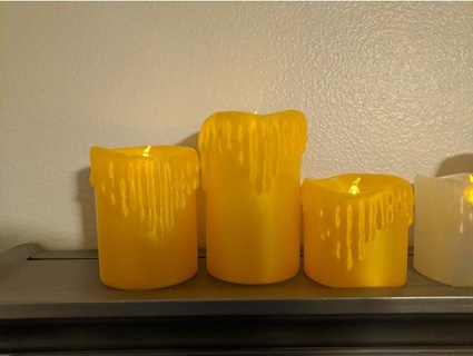 melted led candles wcatherall 3d print model - Mito3D
