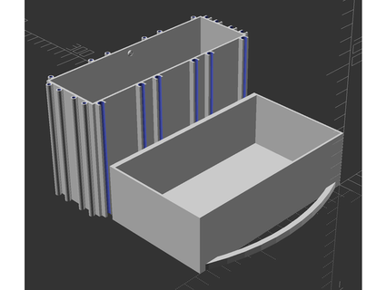 modulaire espace rangement personnalisable gros mini tiroirs ultime Grantemsley 3d print model - Mito3D