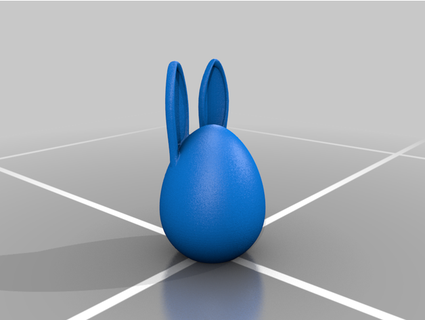 easter egg bunny ears mongini12 3d print model - Mito3D