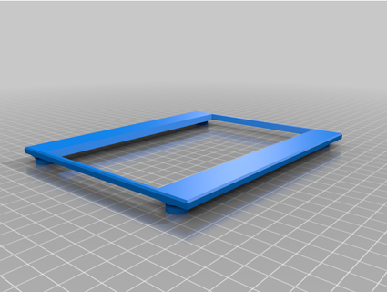 dalga paylaşımı 7inch dirençli dokunma ekran lcd çerçeve web renkleri 3d print model - Mito3D