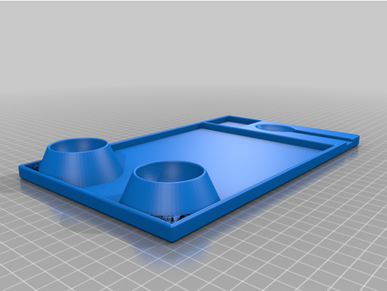 two egg cups tray dhuskins 3d print model - Mito3D