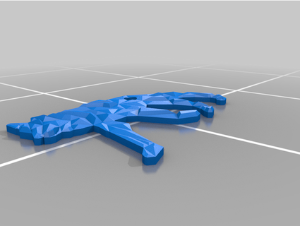 wolf keychain design treewolfxx 3d print model - Mito3D