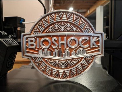 Bioshock Logo Adams Kerl 3d print model - Mito3D
