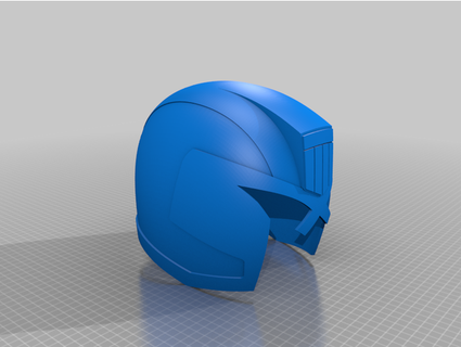 usable juez dredd casco agarrar 3d print model - Mito3D