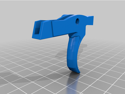 ar-15 fat serrated trigger csgcg mod pizle 3d print model - Mito3D