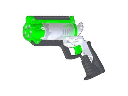 si multi barrel hammer prime fatti in casa blaster captainslug 3d print model - Mito3D