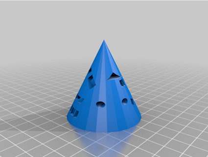 testing cone endermaker15 3d print model - Mito3D