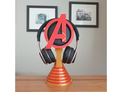 marvel avengers echo dot headphone stand 3dprintbunny 3d print model - Mito3D