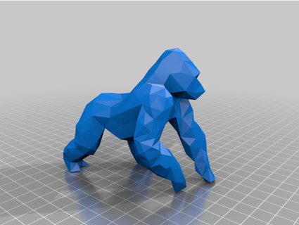 gorila poli remixar argali 3d print model - Mito3D