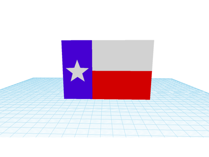 texas flag puzzle longboarder 3d print model - Mito3D