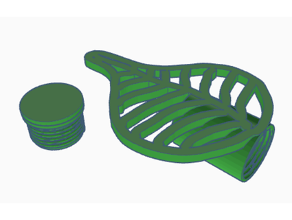 geocache blatt container formicolio 3d print model - Mito3D