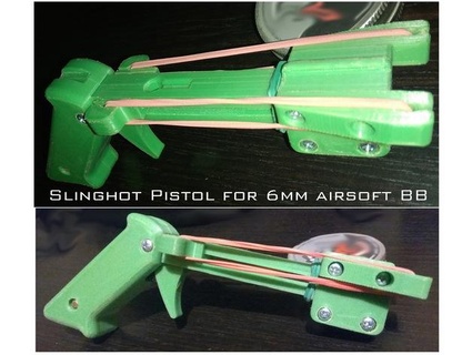 tirachinas pistola 6mm airsoft bb vapor 3d print model - Mito3D