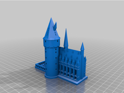 Harry çömlekçi Hogwarts kale Lamba temel düzeltmek brthfs 3d print model - Mito3D
