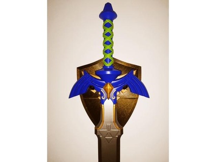 Zelda Maître épée mur monter supporter effrayer 3d print model - Mito3D