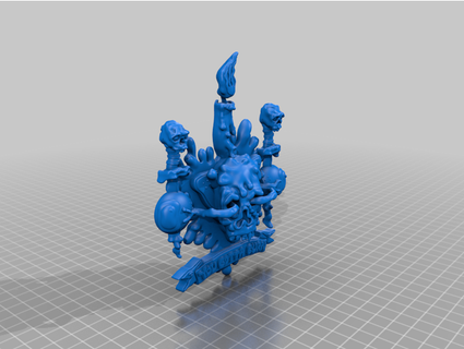 bruciare supporto gratuito arte pezzo evavoo 3d print model - Mito3D