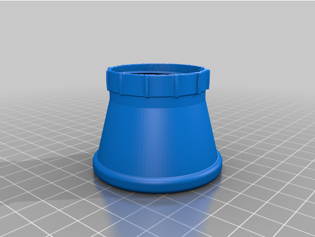 growler cap adaptor airlock p2pbayley 3D print model - Mito3D