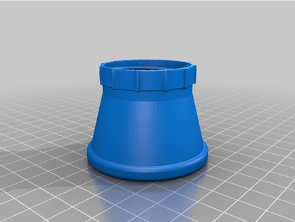 growler cap adaptor airlock p2pbayley 3d print model - Mito3D